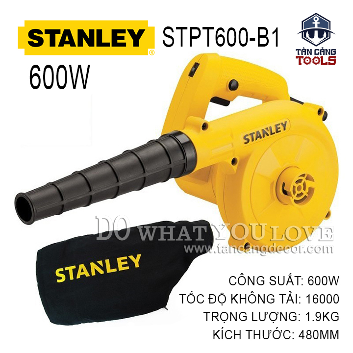 Máy Hút Thổi Bụi Có Điều Tốc Stanley STPT600-B1 600W