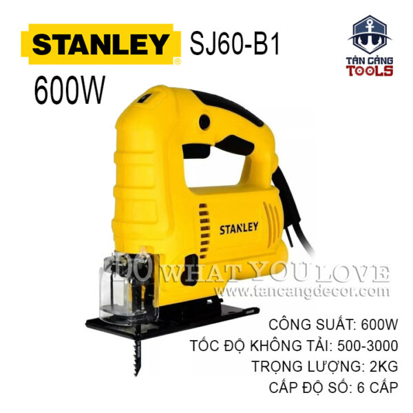 Máy Cưa Lọng Cầm Tay 6 Cấp Stanley SJ60-B1 600W