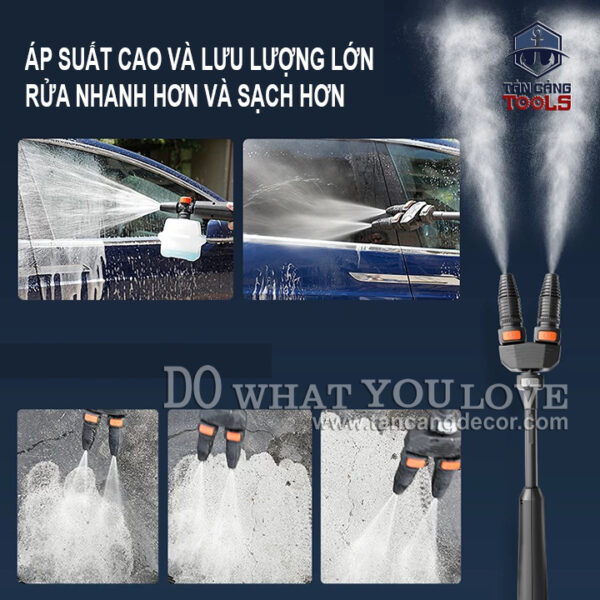 Máy Xịt Rửa Xe Cao Áp YILI YLQ6200C - 160C Động Cơ Đôi - Ảnh 8