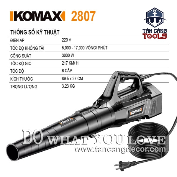 Alternative view of Máy Hút Thổi Bụi Có Điều Tốc Komax 2807