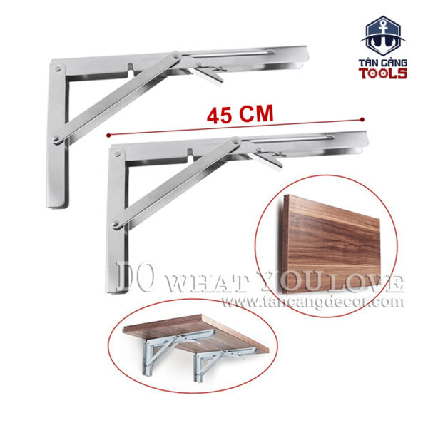 Bản Lề Gập Thông Minh Inox 45 cm Cao Cấp - 1 Cặp