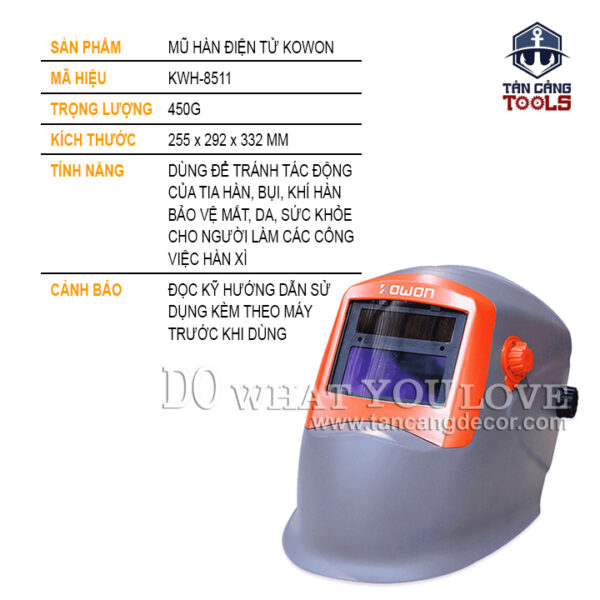 Alternative view of Mặt Nạ Hàn Điện Tử KOWON KWH-8511
