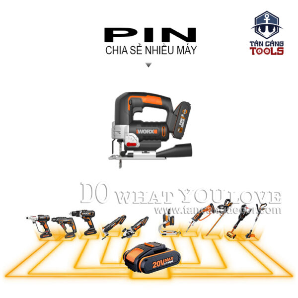 Alternative view of Máy Cưa Lọng Dùng Pin 20V Worx WX543