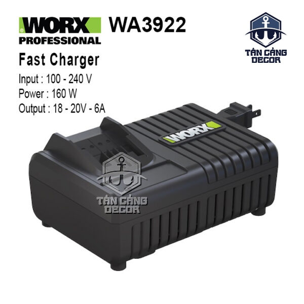 Sạc Pin 20V 6Ah Worx WA3922