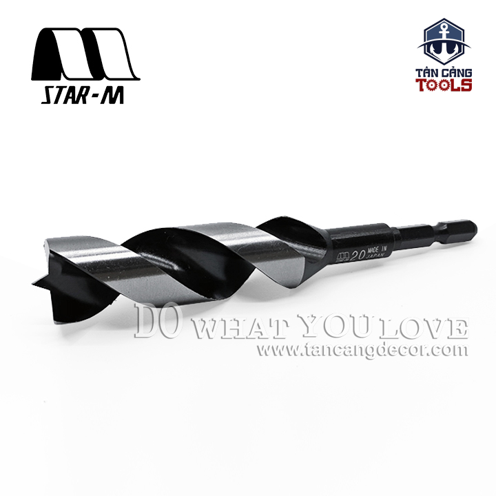 Mũi Khoan Gỗ Star-M 20mm Bước Thưa Ngắn Chuôi Dài Lục Giác - 1 Mũi - Ảnh 3