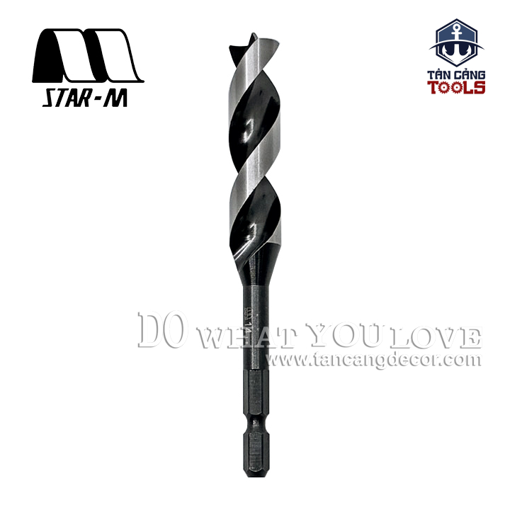 Mũi Khoan Gỗ Star-M 14mm Bước Thưa Ngắn Chuôi Dài Lục Giác - 1 Mũi - Ảnh 2