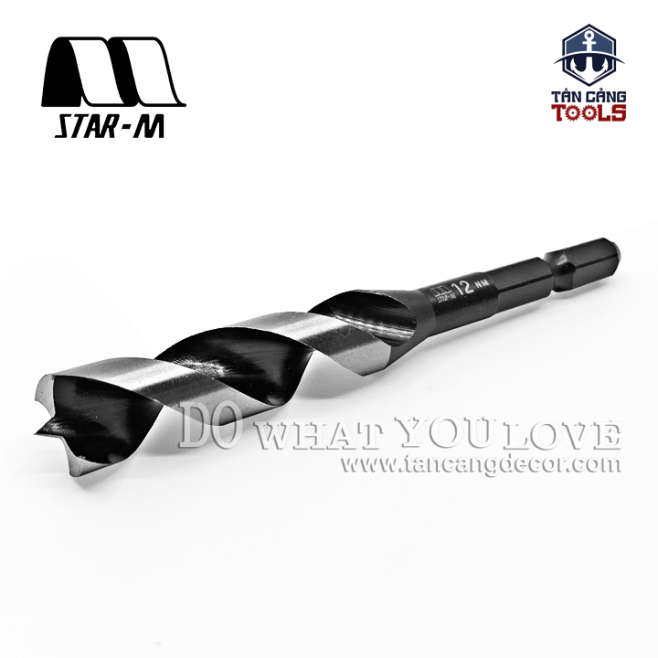 Mũi Khoan Gỗ Star-M 12mm Bước Thưa Ngắn Chuôi Dài Lục Giác Series 1 - 1 Mũi - Ảnh 4