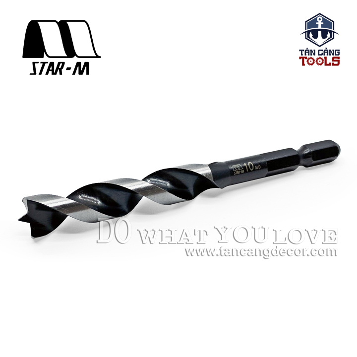Mũi Khoan Gỗ Star-M 10mm Bước Thưa Ngắn Chuôi Dài Lục Giác Series 1 - 1 Mũi - Ảnh 4