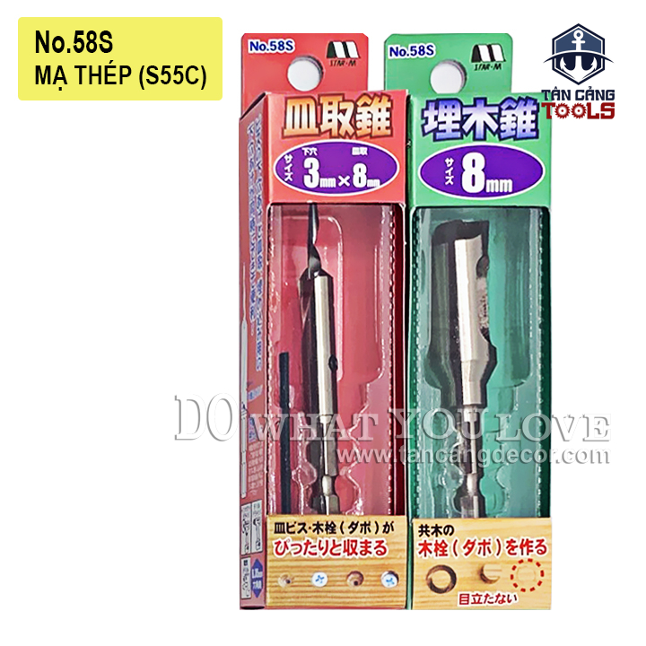Bộ Mũi Khoan Âm Vít Và Mũi Khoét Chốt Gỗ Star-M 3 x 8 x 8mm - Ảnh 5
