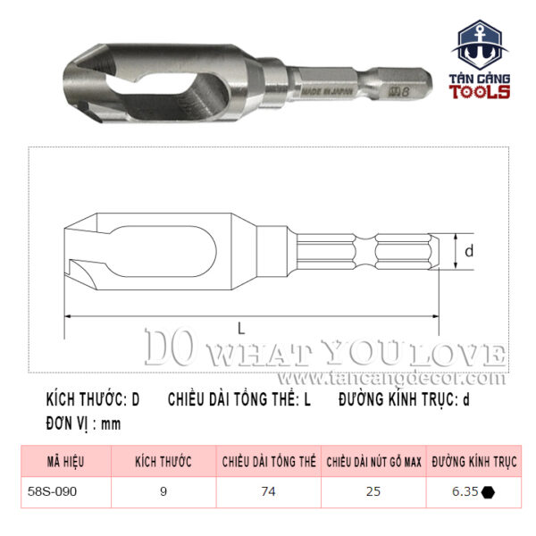 Alternative view of Bộ Mũi Khoan Âm Vít Và Mũi Khoét Chốt Gỗ Star-M 3 x 9 x 9mm