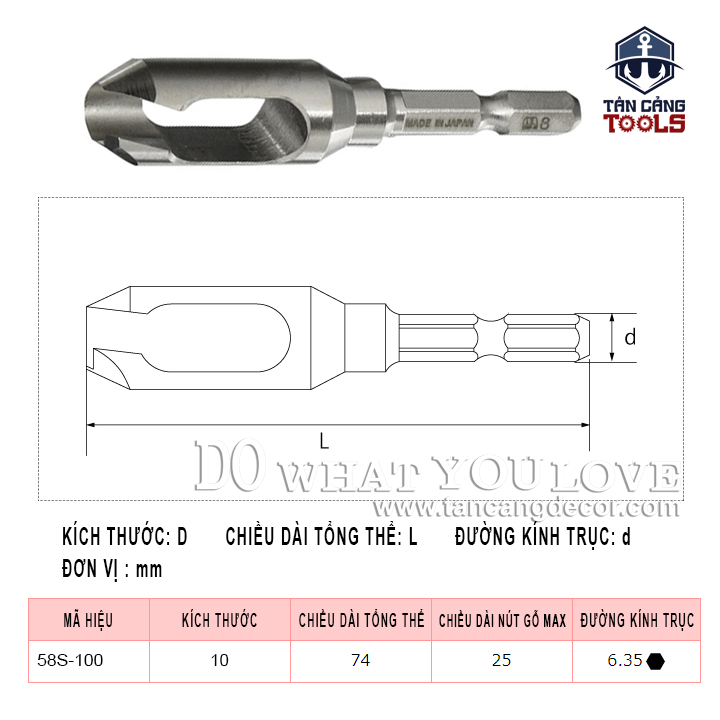 Bộ Mũi Khoan Âm Vít Và Mũi Khoét Chốt Gỗ Star-M 3.5 x 10 x 10mm - Ảnh 3