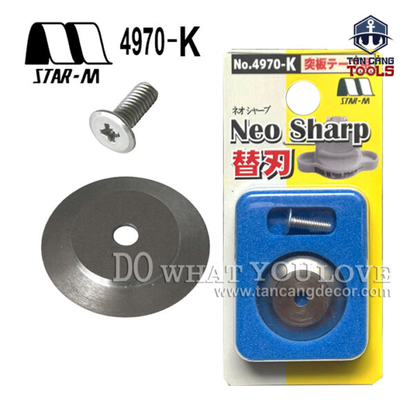 Lưỡi Dao Thay Thế Gọt Cạnh Chỉ Cạnh Cong Star-M 4970-K NeoSharp