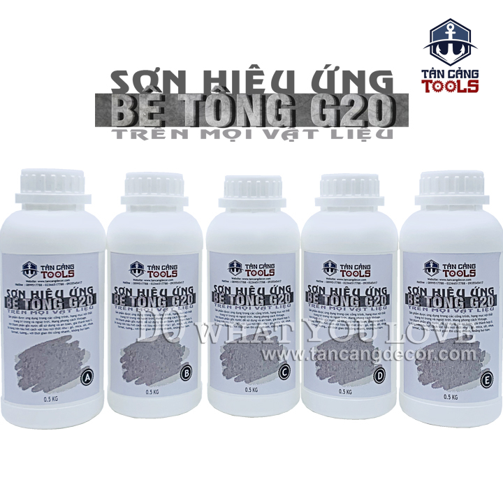 Combo Sơn Hiệu Ứng Bê Tông Trên Mọi Vật Liệu G20 - Ảnh 7