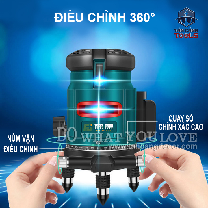 Máy Cân Bằng Lazer 5 Tia Fujiwara LD5T - Tặng Kèm Tripod - Ảnh 12