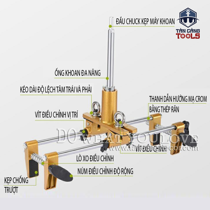 Bộ Dụng Cụ Phay Khóa Cửa Cenray - Ảnh 3