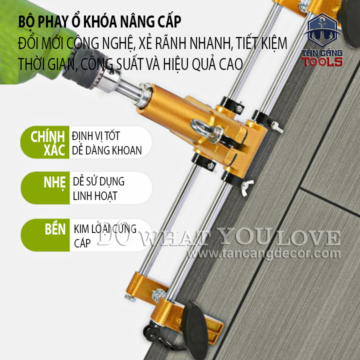 Bộ Dụng Cụ Phay Khóa Cửa Cenray - Ảnh 4