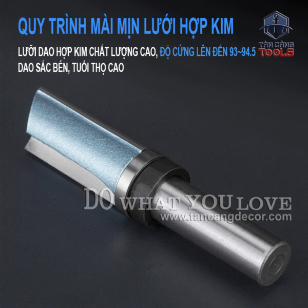 Mũi Router 3 Cánh TideWay Thẳng Bi Trên Cốt 12.7 mm 19 x 50 mm - Ảnh 6