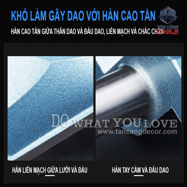 Mũi Router 3 Cánh TideWay Thẳng Bi Trên Cốt 12.7 mm 19 x 50 mm - Ảnh 8
