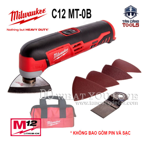 Máy Cắt Rung Đa Năng Dùng Pin Milwaukee C12MT-0B ( Thân Máy )