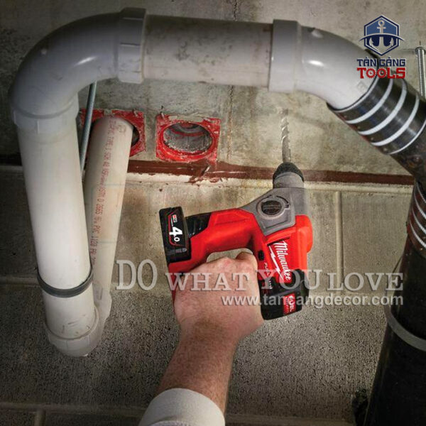 Máy Khoan Bê Tông Dùng Pin Milwaukee M12 CH-0C ( Thân Máy ) - Ảnh 4