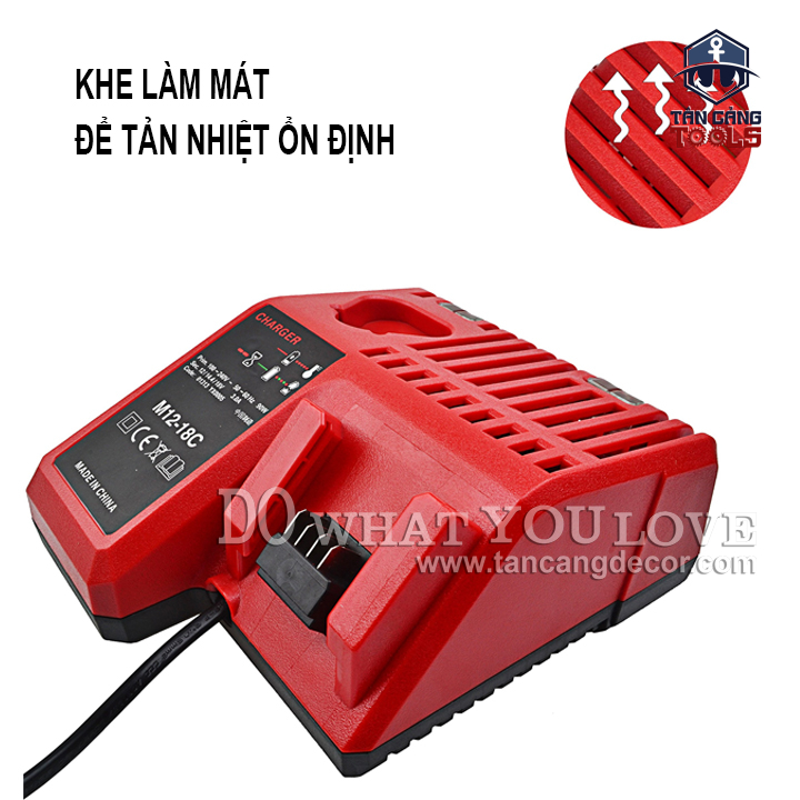 Sạc Pin 12V 18V Milwaukee M12-18C SA - Ảnh 6