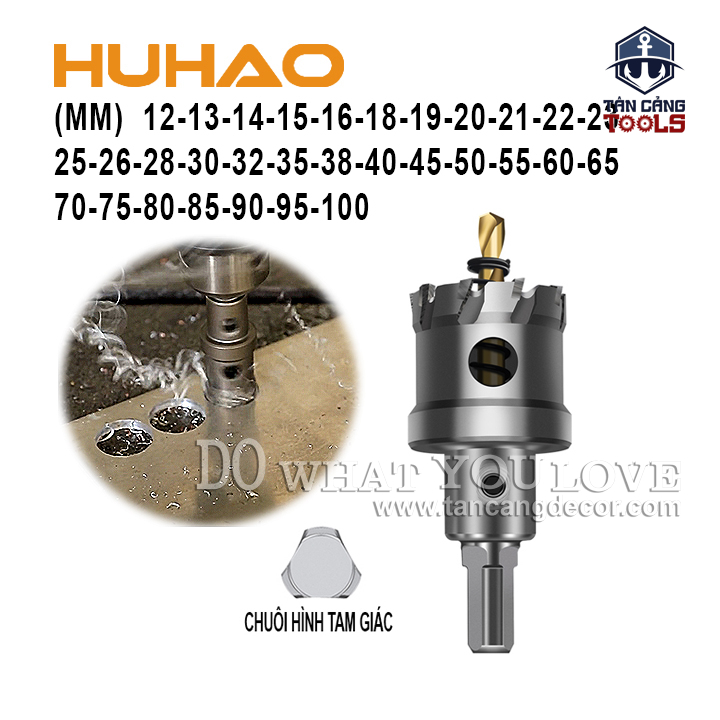 Mũi Khoét Kim Loại Huhao (Phi 12 đến 100mm)