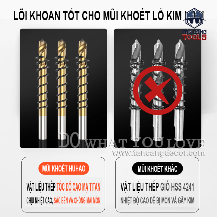 Mũi Khoét Kim Loại Huhao (Phi 12 đến 100mm) - Ảnh 5