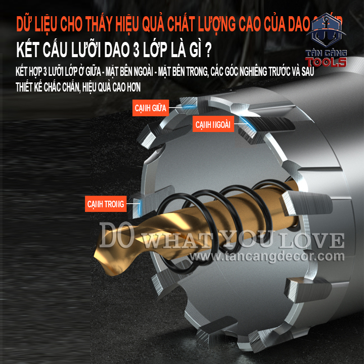 Mũi Khoét Kim Loại Huhao (Phi 12 đến 100mm) - Ảnh 7