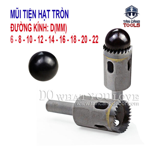 Dao Tiện Hạt Phủ Cacbua Cho Dùng Gỗ Cứng (nhiều kích thước)