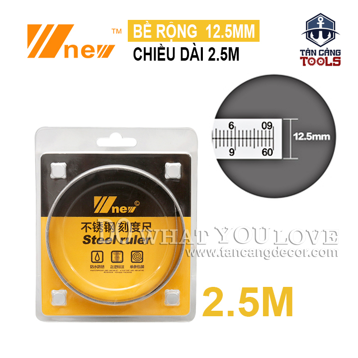 Thước Dán 2.5 m Hai Chiều Wnew