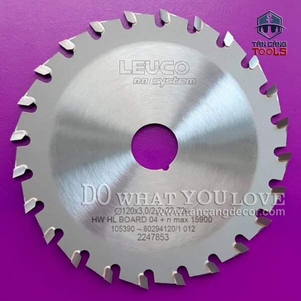 Lưỡi Cưa Mồi 120 x 20 mm x 24T Leuco 105390S 80294120 - Ảnh 3