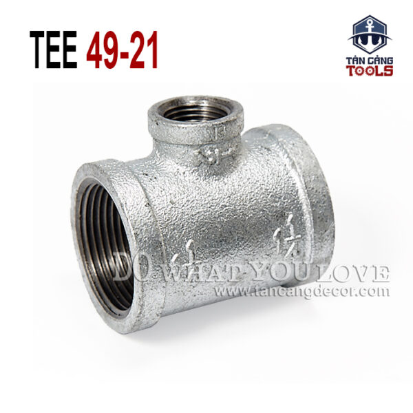 Tê Chuyển Ống Nước 49-21 - Thép Mạ Kẽm