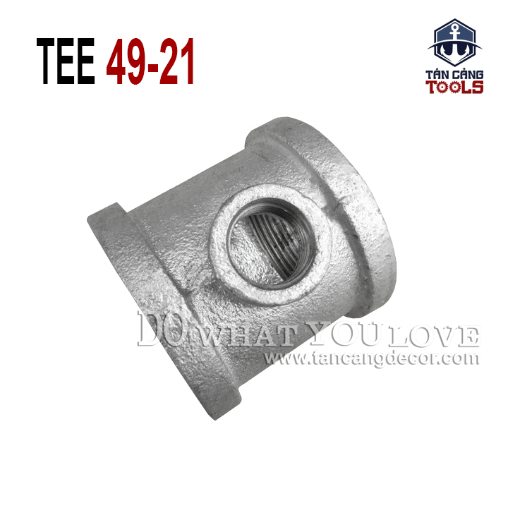 Tê Chuyển Ống Nước 49-21 - Thép Mạ Kẽm - Ảnh 3