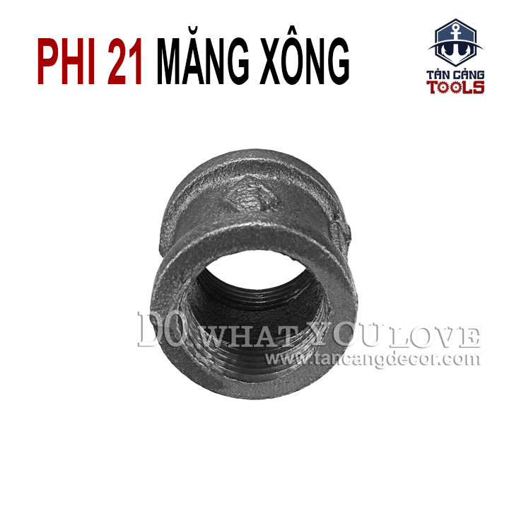 Măng Xông Ống Nước Phi 21 - Gang Xám - Ảnh 3