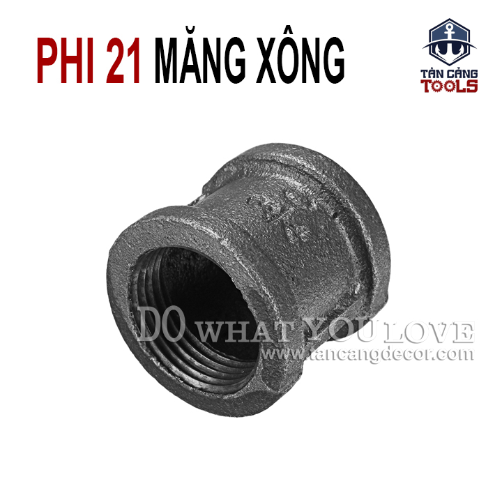 Măng Xông Ống Nước Phi 21 - Gang Xám - Ảnh 4