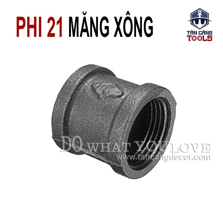 Măng Xông Ống Nước Phi 21 - Gang Xám - Ảnh 2