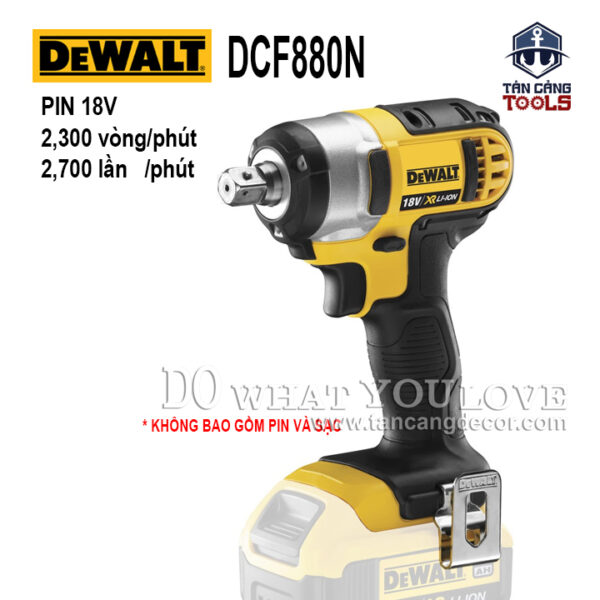Máy Siết Bu Lông Dùng Pin DeWalt 18V DCF880N 1/2 Inches ( Thân Máy )