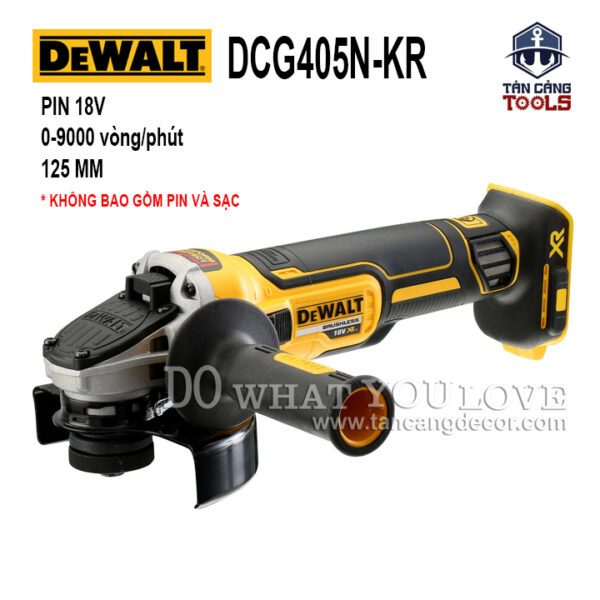 Máy Mài Góc 100 mm Dùng Pin DeWalt 18V DCG405N-KR ( Thân Máy )