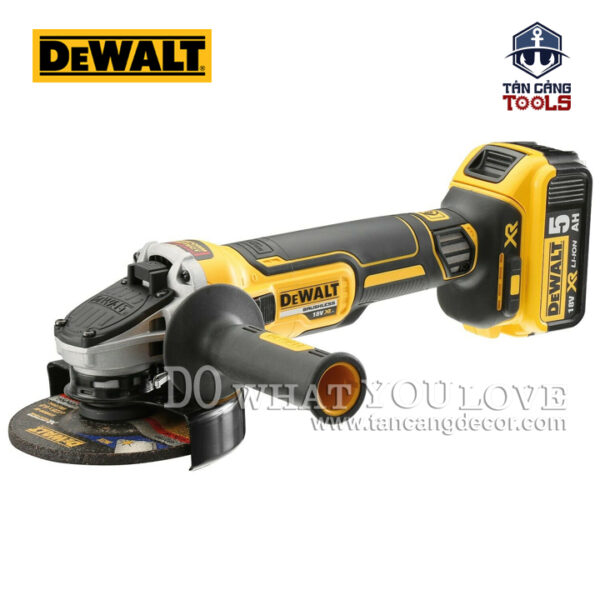 Combo Máy Mài Góc 100 mm Dùng Pin DeWalt 18V DCG405M1 + Pin 4.0 Ah + Sạc Nhanh + Túi Xách - Ảnh 7