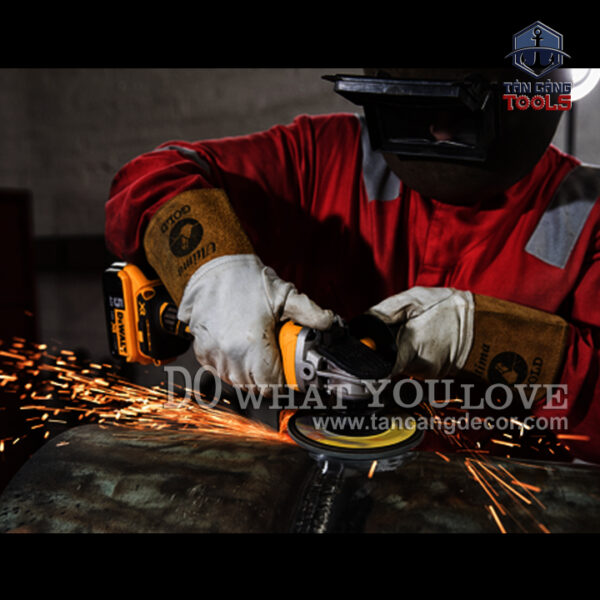 Combo Máy Mài Góc 100 mm Dùng Pin DeWalt 18V DCG405M1 + Pin 4.0 Ah + Sạc Nhanh + Túi Xách - Ảnh 5