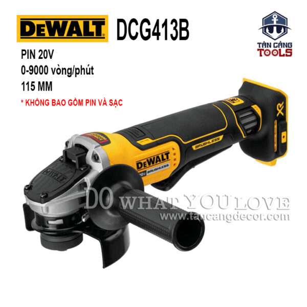 Máy Mài Góc 125 mm Dùng Pin DeWalt 20V DCG413B ( Thân Máy )
