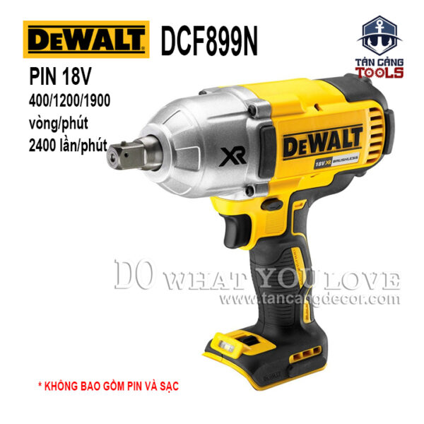 Máy Siết Bu Lông Dùng Pin DeWalt 18V DCF899N 1/2 Inches ( Thân Máy )