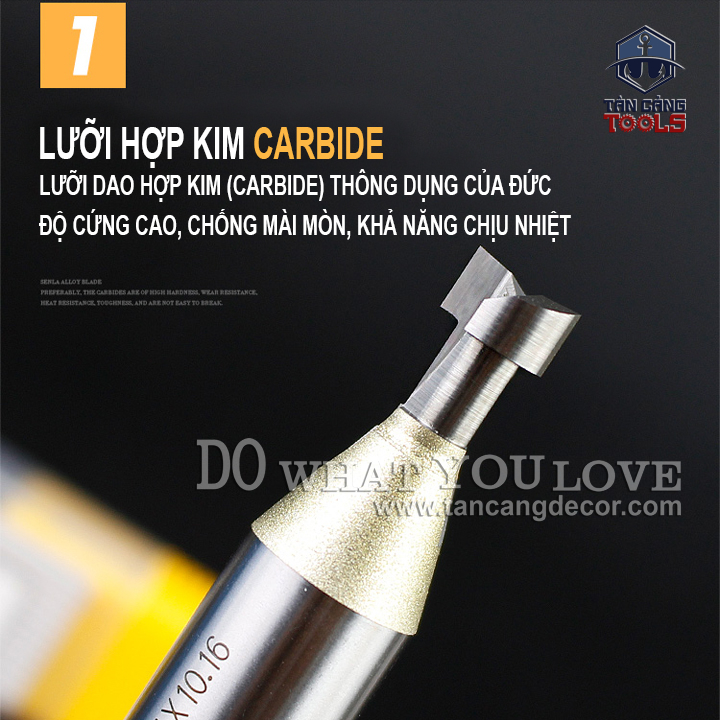 Mũi Router Arden Cnc Chốt Nhựa Liên Kết U Arden 8.4 mm Arden 1614 - Ảnh 5