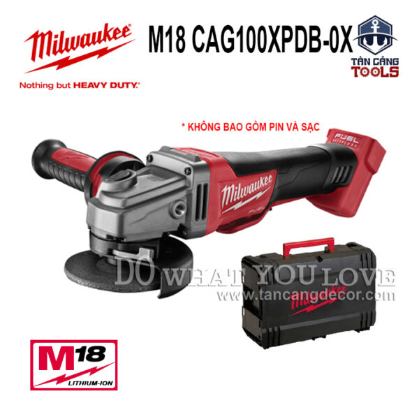Máy Mài Góc 100 mm Dùng Pin Milwaukee M18 CAG100XPDB ( Thân Máy )