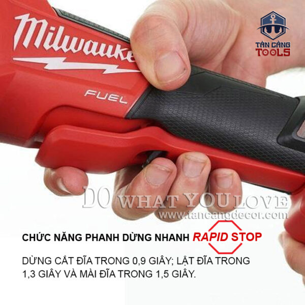 Máy Mài Góc 100 mm Dùng Pin Milwaukee M18 CAG100XPDB ( Thân Máy ) - Ảnh 3