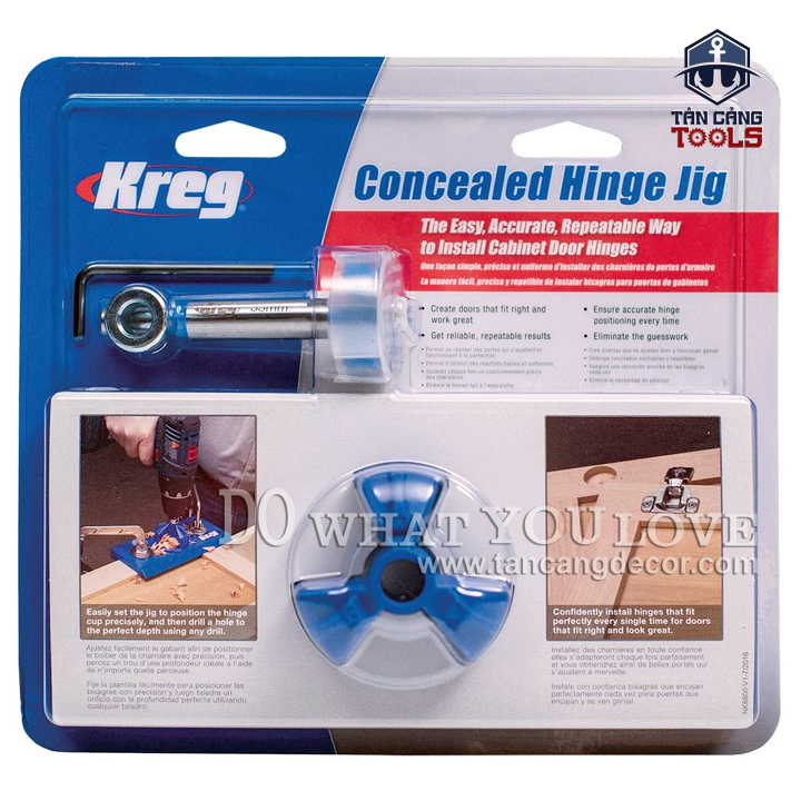 Bộ Dưỡng Khoan Bản Lề Bật KREG KHI-HINGE - Ảnh 3
