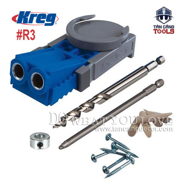 Combo Khoan Chéo Kreg Jig R3 ( Khoan Chéo, Kẹp Nhanh, Hộp Vít Chéo ) - Ảnh 4