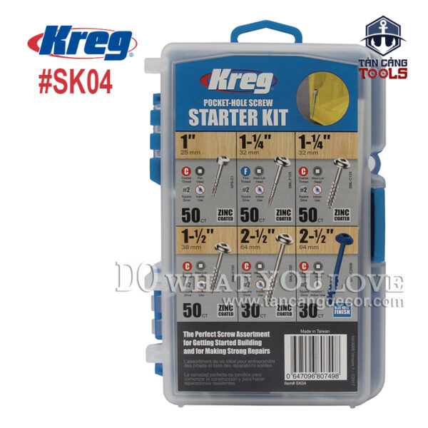 Combo Khoan Chéo Kreg Jig R3 ( Khoan Chéo, Kẹp Nhanh, Hộp Vít Chéo ) - Ảnh 5