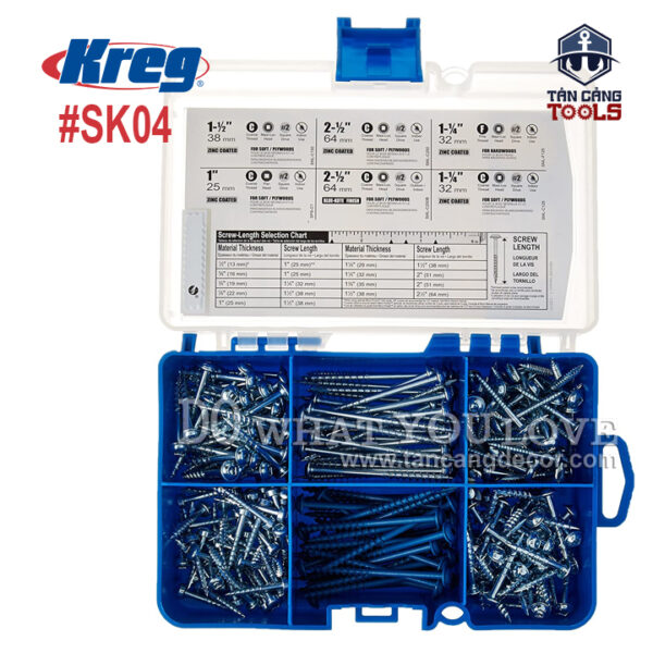 Combo Khoan Chéo Kreg Jig R3 ( Khoan Chéo, Kẹp Nhanh, Hộp Vít Chéo ) - Ảnh 6