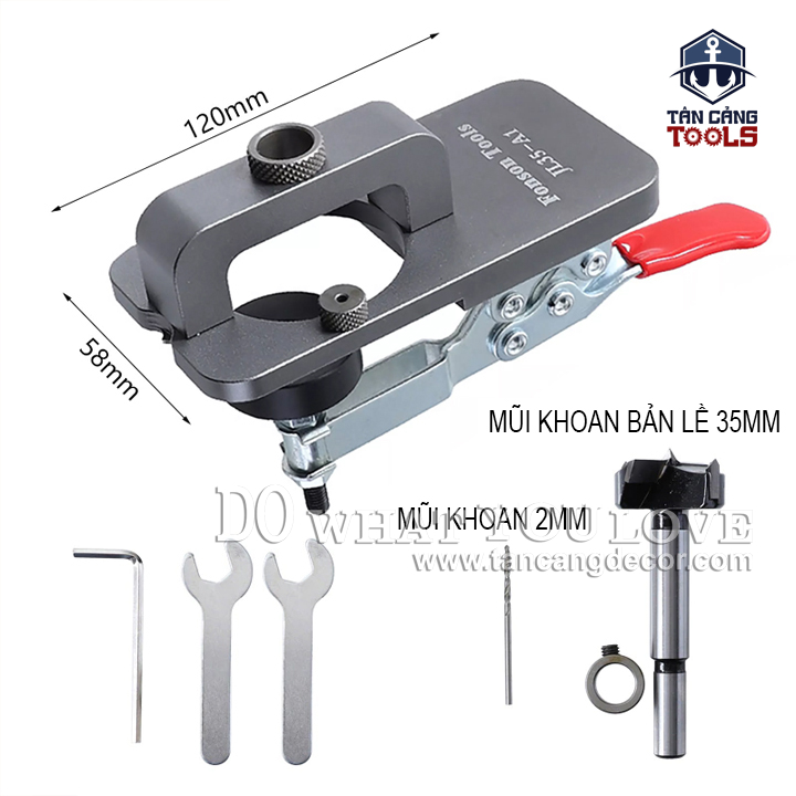 Bộ Cử Khoan Bản Lề Fonson Tools JL35-A1 - Ảnh 3